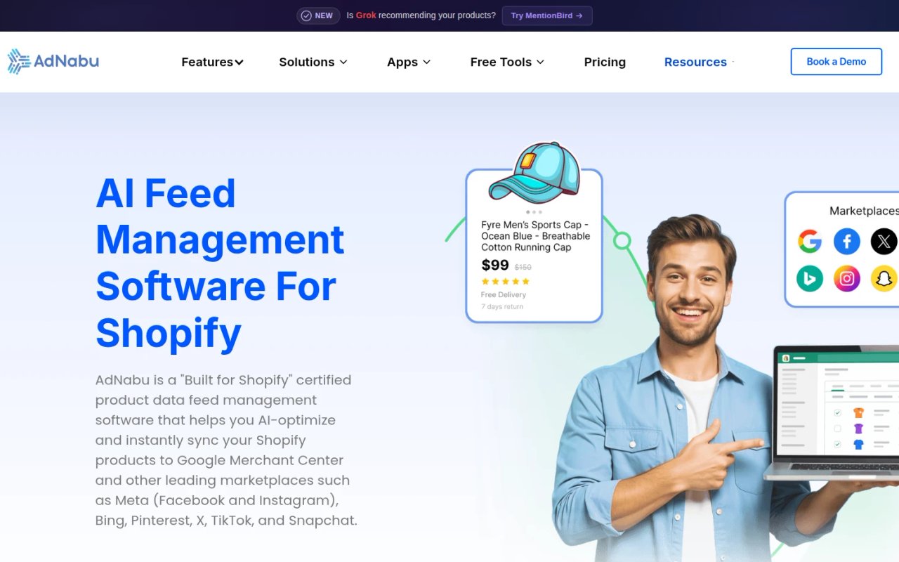 AdNabu homepage