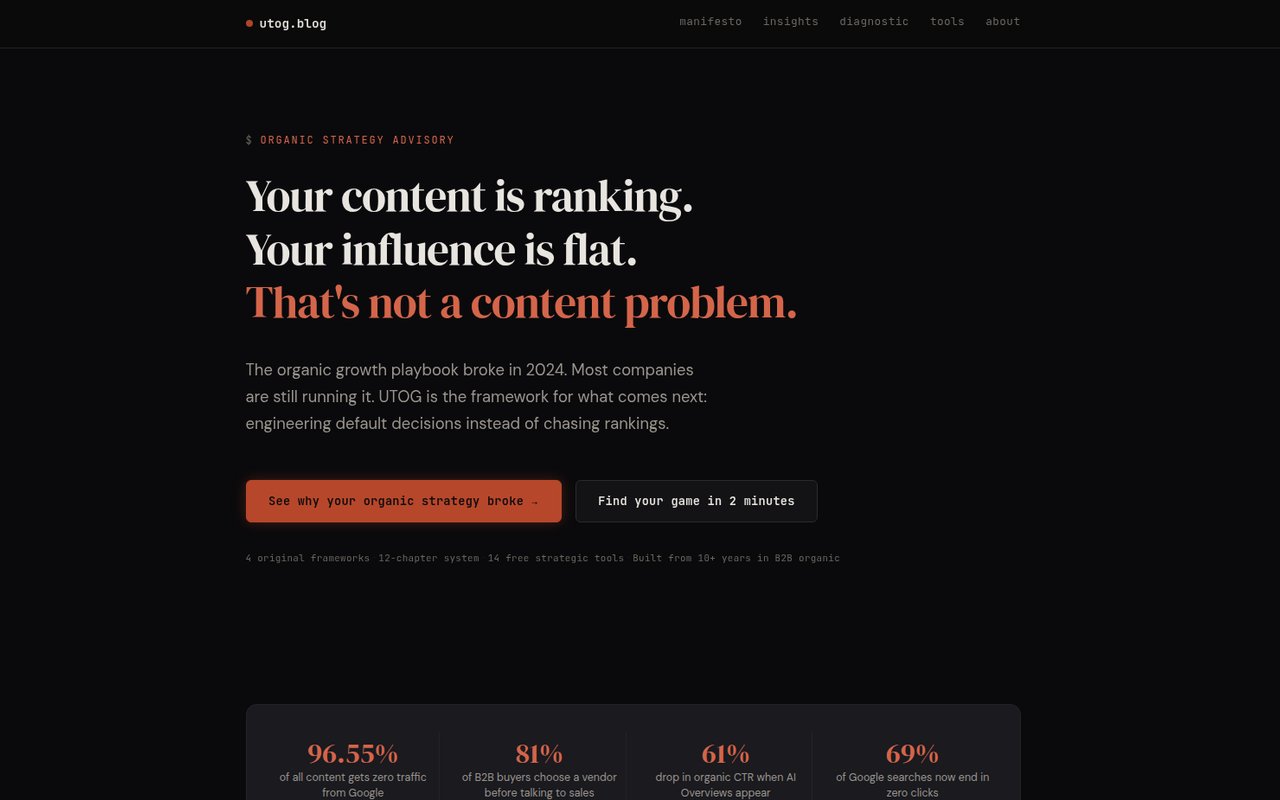 utog.blog homepage